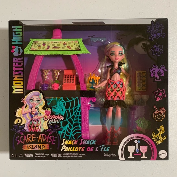 Monster High®: Scare-adise Island Lagoona Blue™ Snack Shack Playset-New - Picture 5 of 9